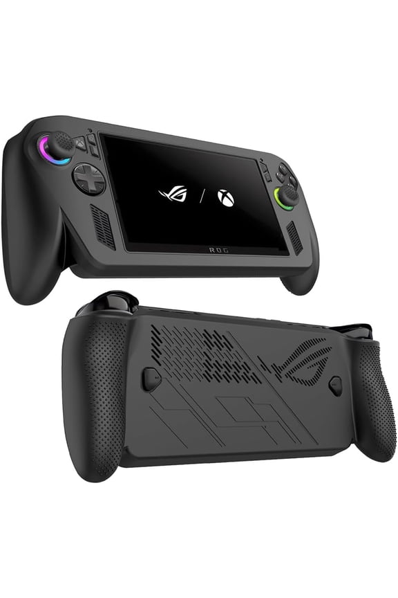 TPU Protective Case for ROG Xbox Ally X/ROG Xbox Ally,Comprehensive Protection Dirt and Scratch Resistant, Impact Resistant, Heat dissipating Design with Bracket (Black)