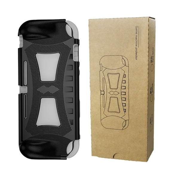 TPU Protective Case Shockproof Grip Handle Shell Cover for Nintendo Switch Lite-Black