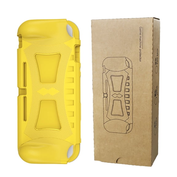TPU Protective Case Shockproof Grip Handle Shell Cover for Nintendo Switch Lite-Yellow