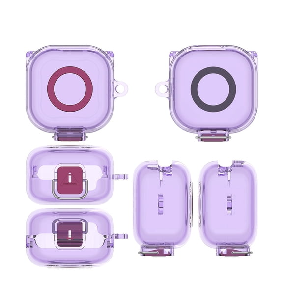 TPU Protective Case for Sony LinkBuds Clip WF-LC900 Headphones, Simple Transparent Shock-Resistant Cover, Drop Impact Protection, Snap-Lock Design, Includes Hook