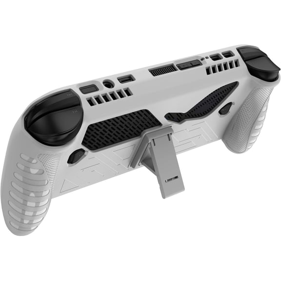 TPU Protective Case for ROG Xbox Ally X for ROG Xbox Ally Gaming Console Shockproof Skin Cover,Grip Case Kickstand Back Cover (White)