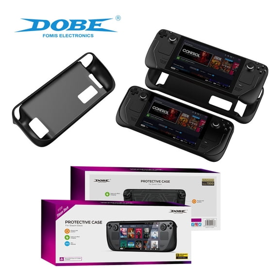 TPU Protective Case for Steam Deck Handheld Console - Anti-Slip Shockproof Cover, Slim Lightweight Gaming Accessory