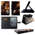 thumbnail image 1 of TPU Shell Case for All-New Amazon Fire HD 7 9th / 7th Gen 2019 / 2017 Brown Horse Slim PU Leather Folding Stand Cover with Auto Wake/Sleep for 7 Inch, 1 of 6