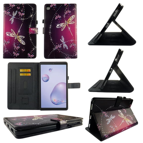 TPU Shell Case for Lenovo Smart Tab M8 (TB-8505FS) Sparkly Butterfly Slim PU Leather Folding Stand Cover with Auto Wake/Sleep for 8.0 Inch