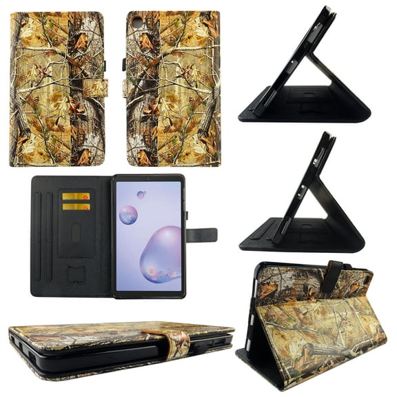 TPU Shell Case for Samsung Tab S6 Lite (P610/P615) Camo RT Slim PU Leather Folding Stand Cover with Auto Wake/Sleep for 10.4 Inch