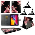 thumbnail image 1 of TPU Shell Case for iPad Pro 12.9 2020 / 2019Black Flower Slim PU Leather Folding Stand Cover with Auto Wake/Sleep for 12.9 Inch, 1 of 6