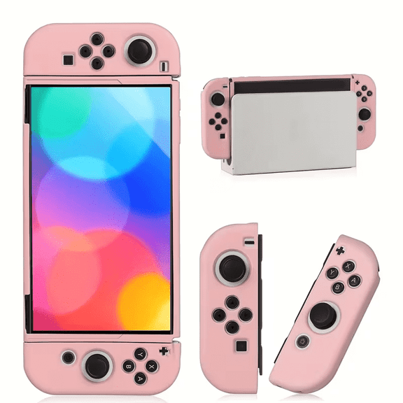 TPU Soft Protective Case for Nintendo Switch Oled,Soft Protective Cover for Console and joy-con