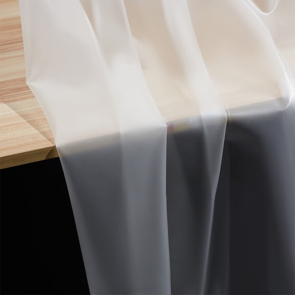 TPU Soft Waterproof Fabric for Raincoat Bag Translucent Table Cloth Outdoor Protector Sewing Patchwork DIY WhiteSmoke 137x0.02cm DIY