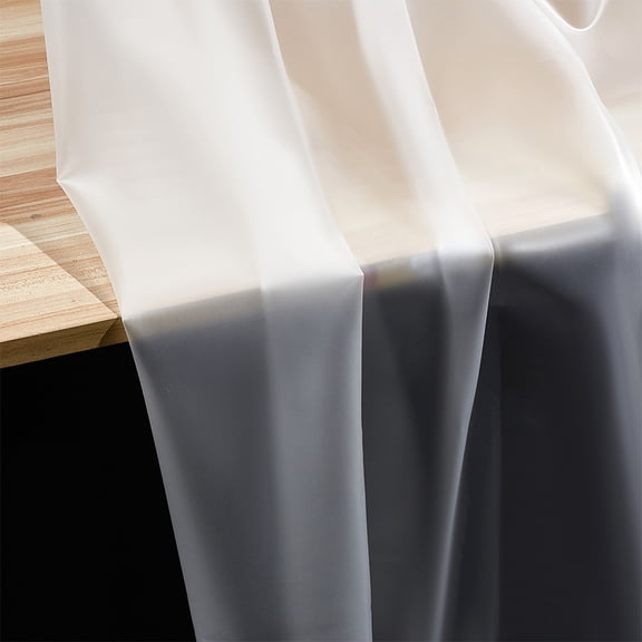 TPU Soft Waterproof Fabric for Raincoat Bag Translucent Table Cloth Outdoor Protector Sewing Patchwork DIY WhiteSmoke 137x0.03cm