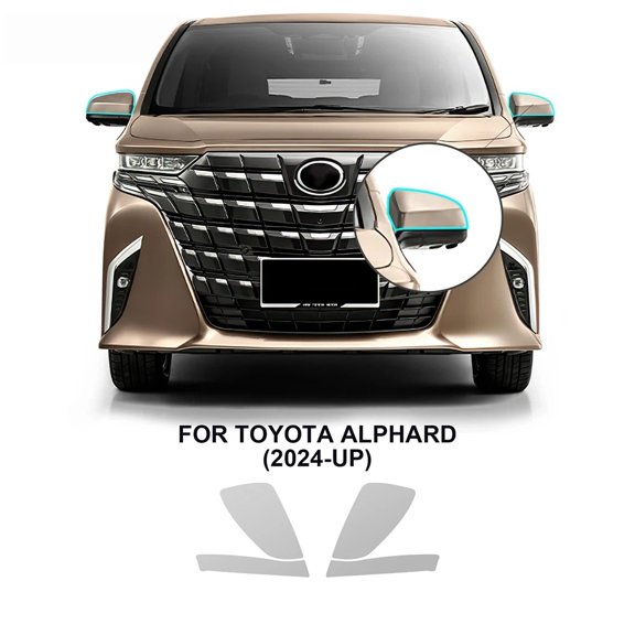 TPU for Toyota Alphard 2024 Precut Car Headlight Rearview Protection Film A B Pillars Transparent Anti-scratch UV Protective