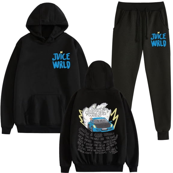 TPUABR JUICE WRLD Two-Piece Hoodie New Style 999 Rapper Hip Hoodie Unisex
