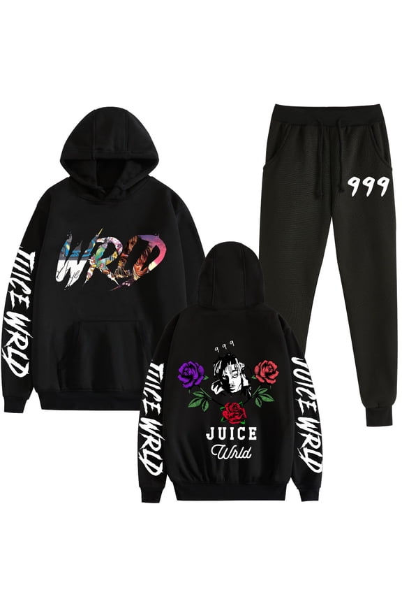 JUICE WRLD Two-Piece Hoodie New Style 999 Rapper Hip Hoodie Unisex