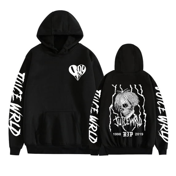 TPUABR Juice Hoodie Wrld Classic Pullover Hip Hop Street Rapper Casual Sweatshirt