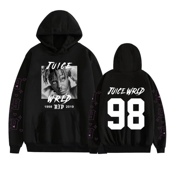 TPUABR Juice Hoodie Wrld Memorial Pullover Hip Hop Street Rapper Casual Sweatshirt