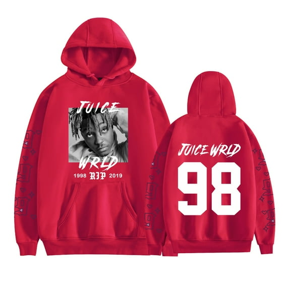 TPUABR Juice Hoodie Wrld Memorial Pullover Hip Hop Street Rapper Casual Sweatshirt