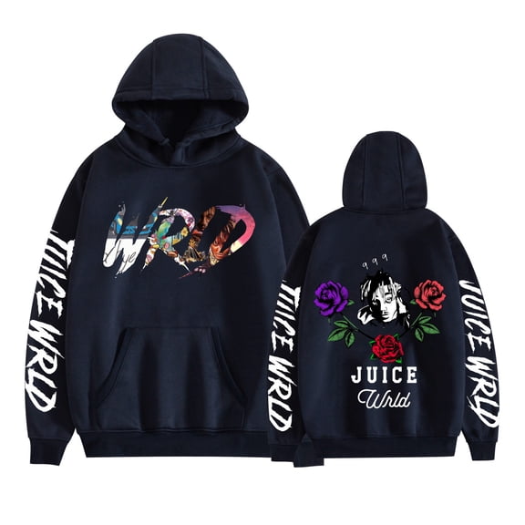 TPUABR New Juice Hoodie Wrld 999 Rose Sweatshirt Rapper Hip-Hop Music Pullover Fleece Hoodie Unisex