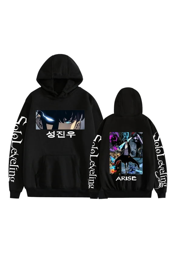 Solo Leveling Anime Casual Sports Hoodie, Unisex XS-3XL