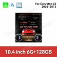 thumbnail image 1 of TPXINXIN 10.4 Inch Multimedia Player For Corvette C6 2005-2013 Car Radio CarPlay Vertical Screen Android 13 GPS Navigation Head Unit Auto, 1 of 12