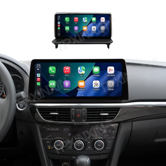 TPXINXIN 12.3 inch Android 15 Car Radio GPS Navigation for Mazda Atenza 2013-2016 Multimedia DVD Player Auto Stereo Apple Carplay Head Unit 4G BT