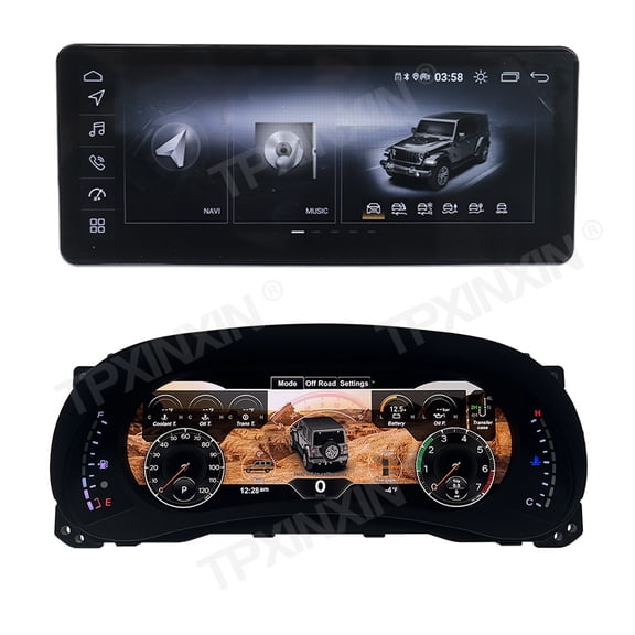 TPXINXIN 12.3 inch For Jeep Wrangler 2011-2017 LCD Dashboard Car Auto Radio Android 13 Multimedia Player Car Radio Stereo Head Unit