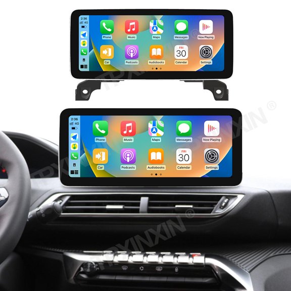 TPXINXIN 12.3 inch For Peugeot 4008 5008 2017-2021 Android Car Radio Stereo HD Ultra Thin Screen Multimedia Player Carplay