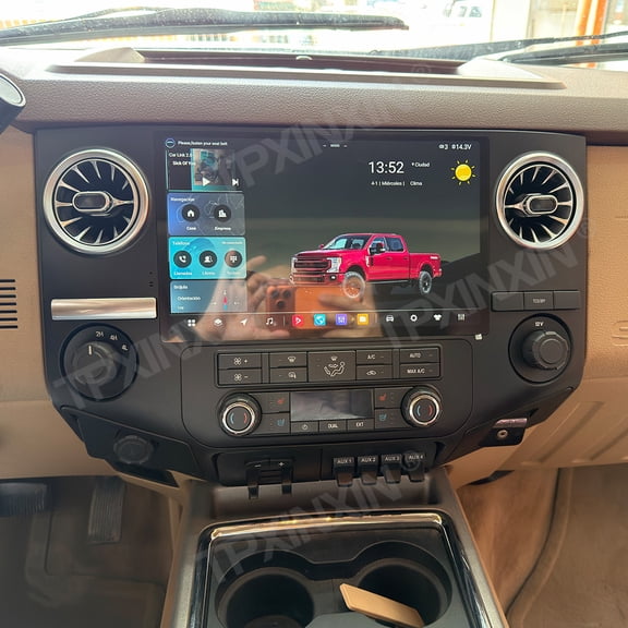 TPXINXIN 12.5 inch Car Radio Touch Screen For Ford F250 2009-2014 Carplay Car Recorder Stereo GPS Navigation Media Auto Multimedia Video Player DSP