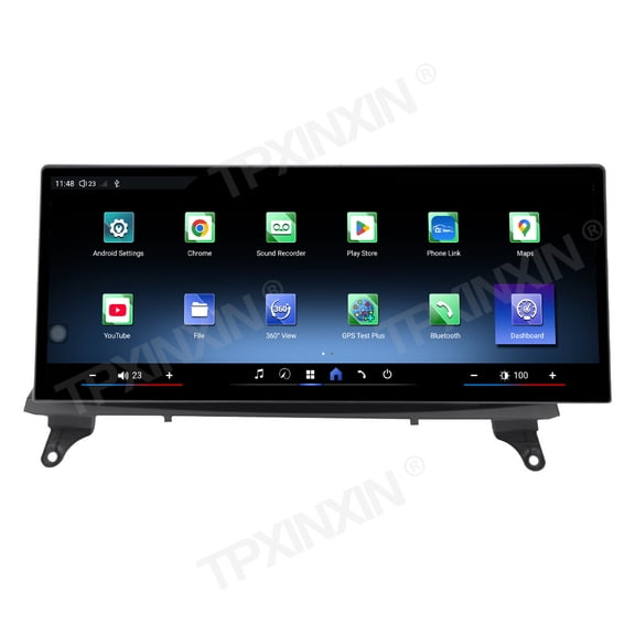 TPXINXIN 12.9 inch Carplay Android14 Dual BT Car GPS Navigation For BMW X5 E70 X6 E71 2007-2013 Headunit Multimedia Player Car Radio