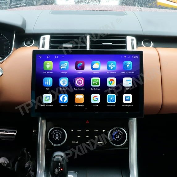 TPXINXIN 13.3 inch Vertical Screen Car Radio for Land Rover Sport 2013-2017 Automotive Multimedia Carplay Android Auto Bluetooth GPS Navigation