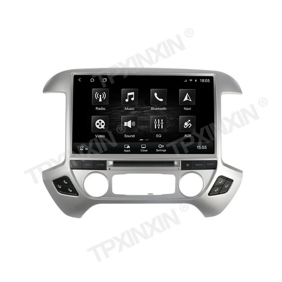 TPXINXIN 13.6 inch Car Radio Stereo Receiver For Chevrolet Silverado GMC Tahoe Denali 2013-2019 Android Multimedia Screen GPS Navigation Head Unit