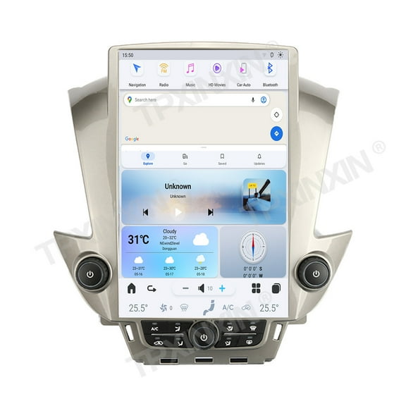 TPXINXIN 14.4 Inch Qualcomm Android 13 Car Radio for Chevrolet Suburban Tahoe GMC Yukon 2014-2020 Stereo Upgrade Touch Screen Carplay Android Auto GPS Navigation Multimedia Player