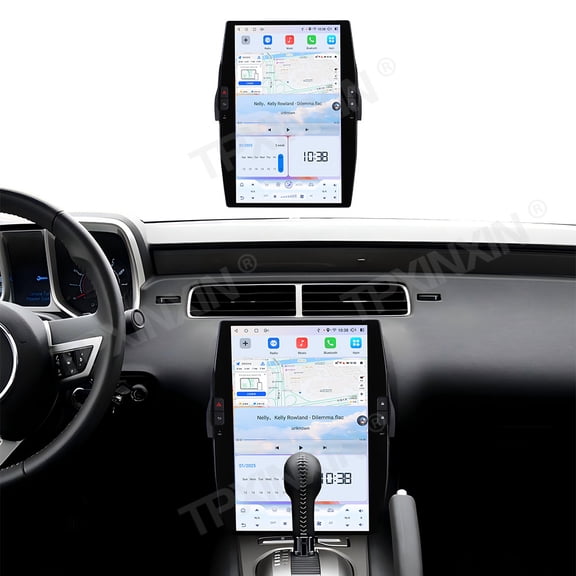 TPXINXIN 14.4 inch Carplay Android 14 for Chevrolet Camaro 2010-2015 Tesla Screen Car GPS Navigation Multimedia Player Car Radio Recorder