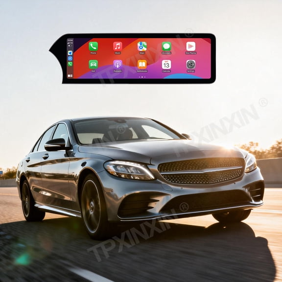 TPXINXIN 14.9 inch Car Radio For Mercedes Benz C Class/GLC W205/X253 2015-2022 Wireless Carplay Android Auto Intelligent System Multimedia Player Stereo
