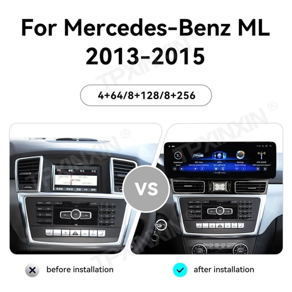 TPXINXIN 14.9 inch Car Radio for Mercedes-Benz ML 2013-2015 Car Multimedia Video Player Stereo Auto GPS Navigation Carplay Unit 4G