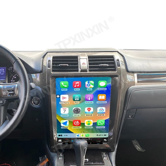 TPXINXIN 15.6 inch Vertical Screen Tesla Style Android Car Radio with CarPlay For Lexus GX460 2010-2019 GPS Navigation Player