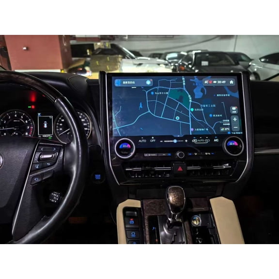 TPXINXIN 15.7" Android 13 CarPlay Car Radio For Toyota Alphard Vellfire 2015-2019 Touch Screen Multimedia Player GPS Navigation Head Unit