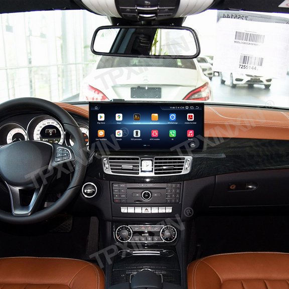 TPXINXIN 15.8 Inch Qualcomm Android 14 Carplay for Mercedes Benz CLS W218 2016-2017 Car Multimedia Player GPS Navigation Car Radio Head Unit