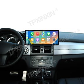 TPXINXIN 15.8 Inch Qualcomm Android 14 Carplay for Mercedes Benz GLK X204 2009-2012 Car Multimedia Player GPS Navigation Car Radio Head Unit