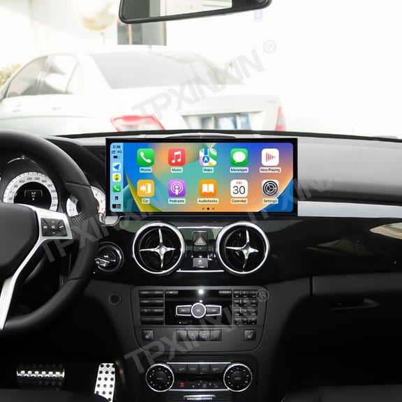 TPXINXIN 15.8 Inch Qualcomm Android 14 Carplay for Mercedes Benz GLK X204 2013-2015 Car Multimedia Player GPS Navigation Car Radio Head Unit