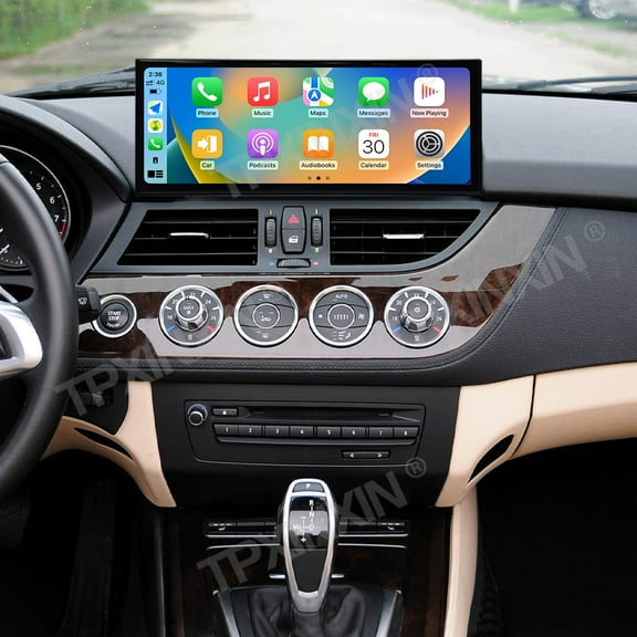 TPXINXIN 15.8 inch Android 14 Car Radio for BMW Z4 2008-2016 Wirless Carplay GPS Navigation Screen Upgrade Multimedia(CIC system)