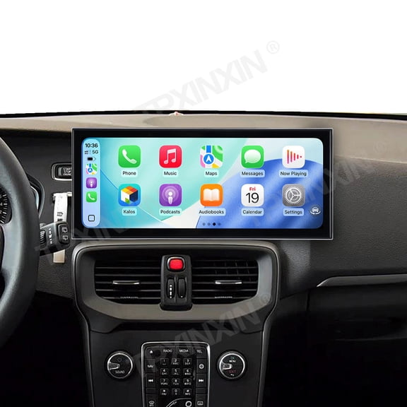TPXINXIN 15.8 inch Android 15 Car Radio For Volvo V40 2013-2019 HD Multimedia Video Player Navigation GPS DVD 4G DSP Stereo Bluetooth