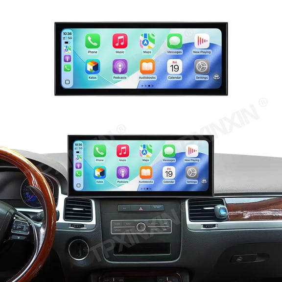 TPXINXIN 15.8 inch Android 15 Qualcomm Carplay Car Radio For Volkswagen Touareg 2011-2017 Car Autoradio Multimedia Player GPS Navigat Head Unit