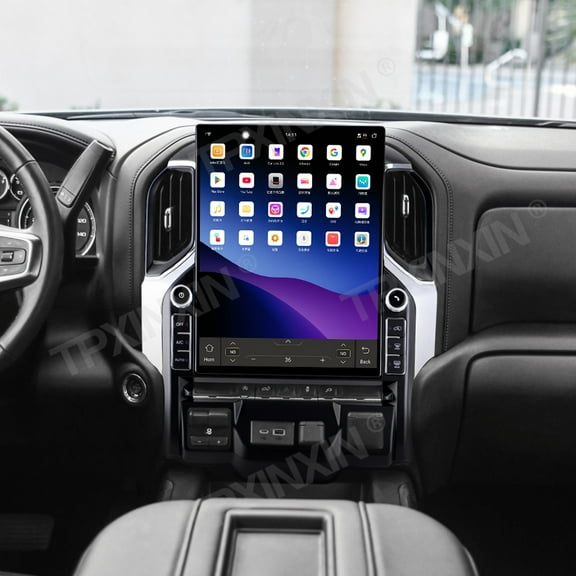 TPXINXIN 16.2 inch Car Radio HD Screen Android 15 for Chevrolet Silverado 2019-2023 GPS Navigation Wireless Carplay Radio Player Head Unit