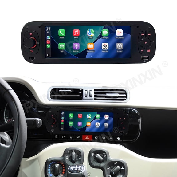 TPXINXIN 6.86 inch Car Radio Dual Knob GM Radio For Fiat Panda 2013-2020 Multimedia Navigation Stereo GPS DVD