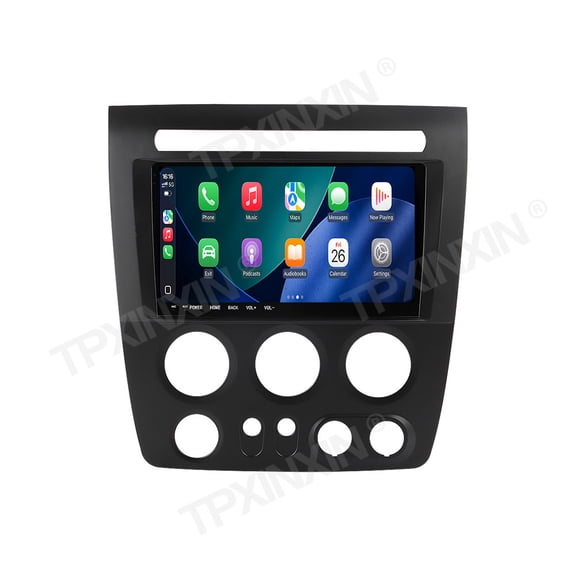 TPXINXIN 9.66 inch Android 15 Car Radio for Hummer H3 2005-2009 Navigation GPS Multimedia Video Player Stereo wireless Carplay Auto 4G