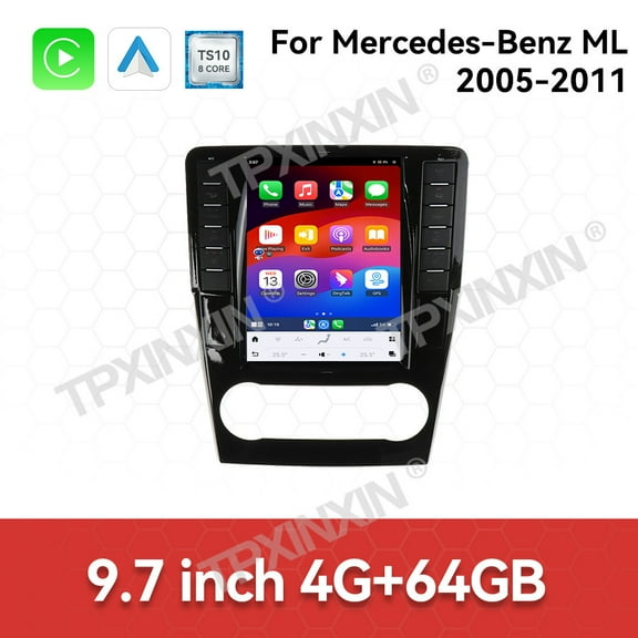 TPXINXIN 9.7 inch Car Radio For Mercedes-Benz ML GL 2005-2011 Car Multimedia Video Player Stereo Auto GPS Navigation Carplay Unit