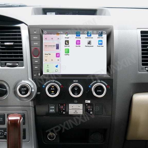 TPXINXIN 9 inch Android 14 Car Radio for Toyota Sequoia 2007-2013 GPS Navi DSP CarPlay Android Auto Bluetooth WIFI