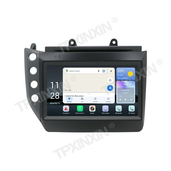 TPXINXIN 9 inch Screen Car Radio For Maserati GT 2007-2015 Android Auto GPS Navigation Multimedia Video Player Stereo Receiver Head Unit