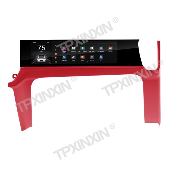 TPXINXIN Andriod 13.0 for Porsche Cayenne 2018-2023 Co-pilot Passenger Touch Screen Head Unit Carplay Auto Multimedia Player Accessorie