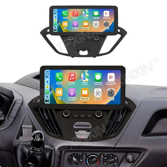 TPXINXIN Android 14 Auto Stereo Multimedia Player For Ford Transit 2017-2019 Car Radio GPS Navigation 12.3 inch Carplay DSP