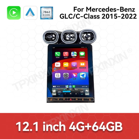 TPXINXIN Car Accessories Radio For Mercedes-Benz GLC C-Class 2015-2022 Android GPS Navigation Multimedia Stereo Receiver Head Unit